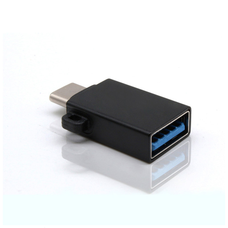 TYPE-C 公 轉USB3.0母鋁殼帶耳